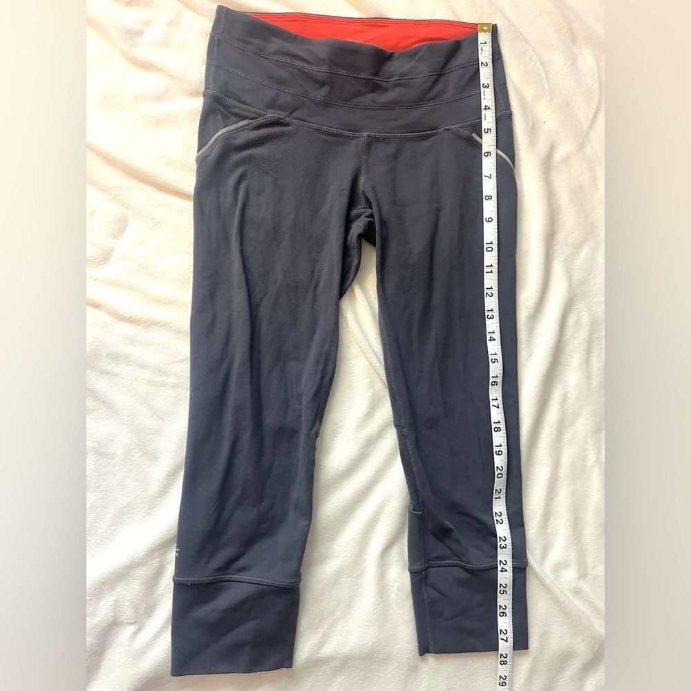Athleta Gray and Orange Women’s Athletic Workout Exercise Capri Leggings Size XS - Picture 7 of 14